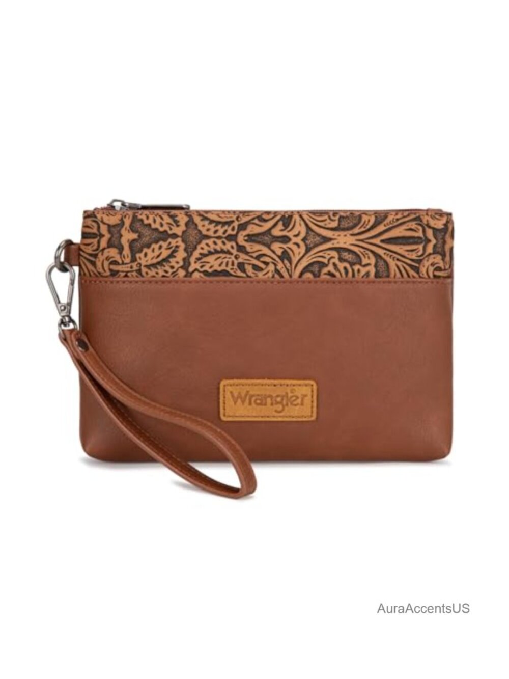 PU Leather Wristlet Wallet Large Clutch Card Holder Detachable Strap